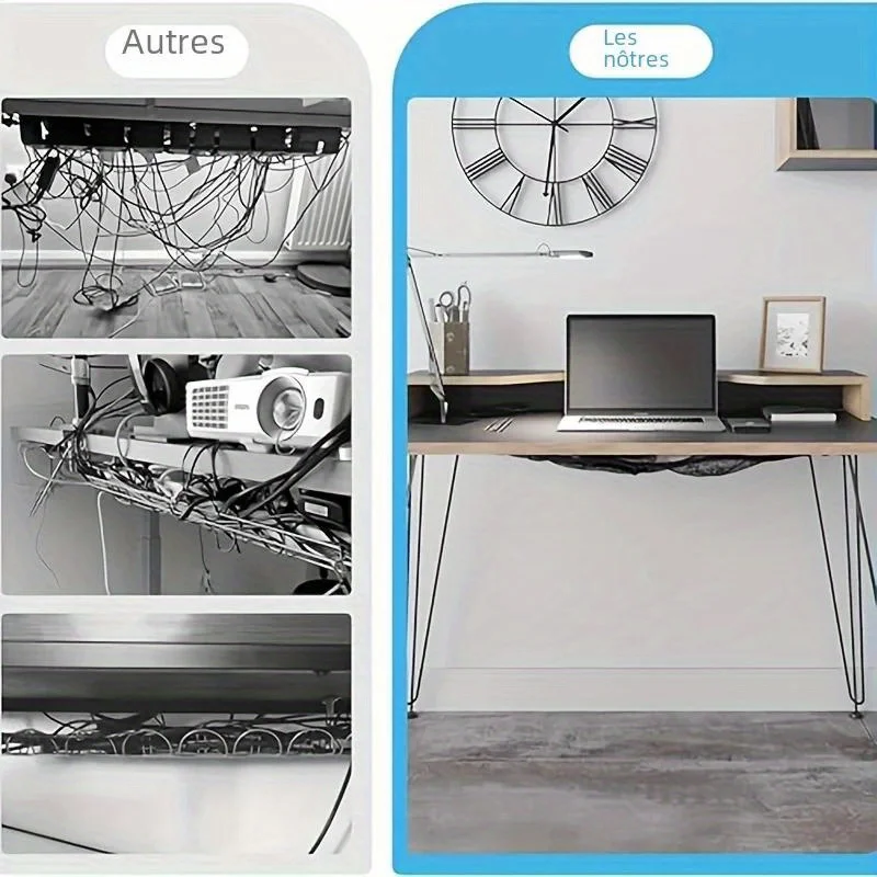 ตาข่ายจัดระเบียบสายไฟใต้โต๊ะ - - Cable Lock Flexible บทวิจารณ์และราคา