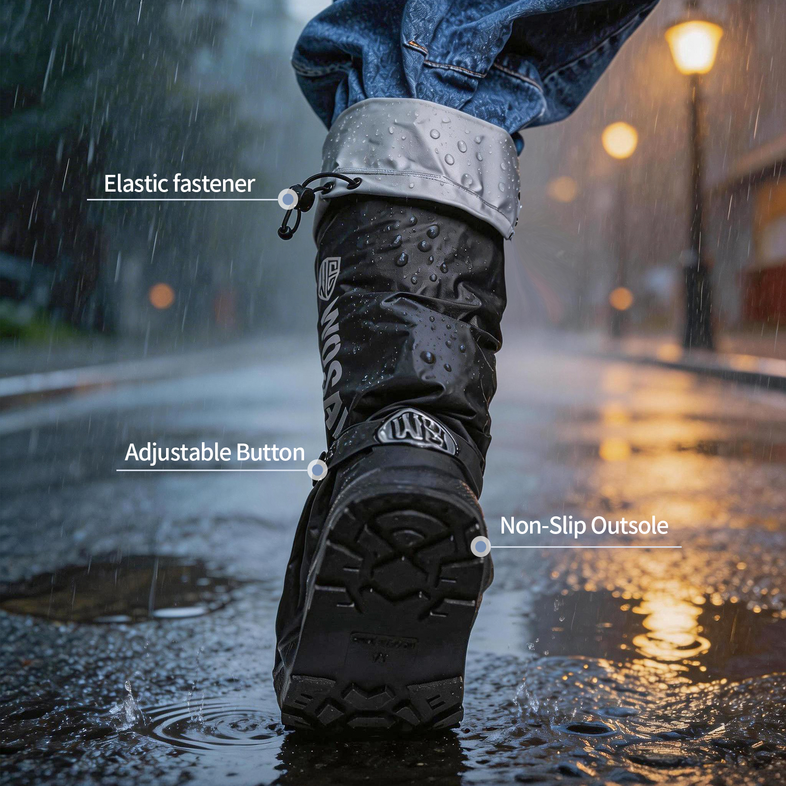 WOSAWE WOSAWE ผ้าคลุมรองเท้ากั - Cycling Commute In Rain บทวิจารณ์และราคา