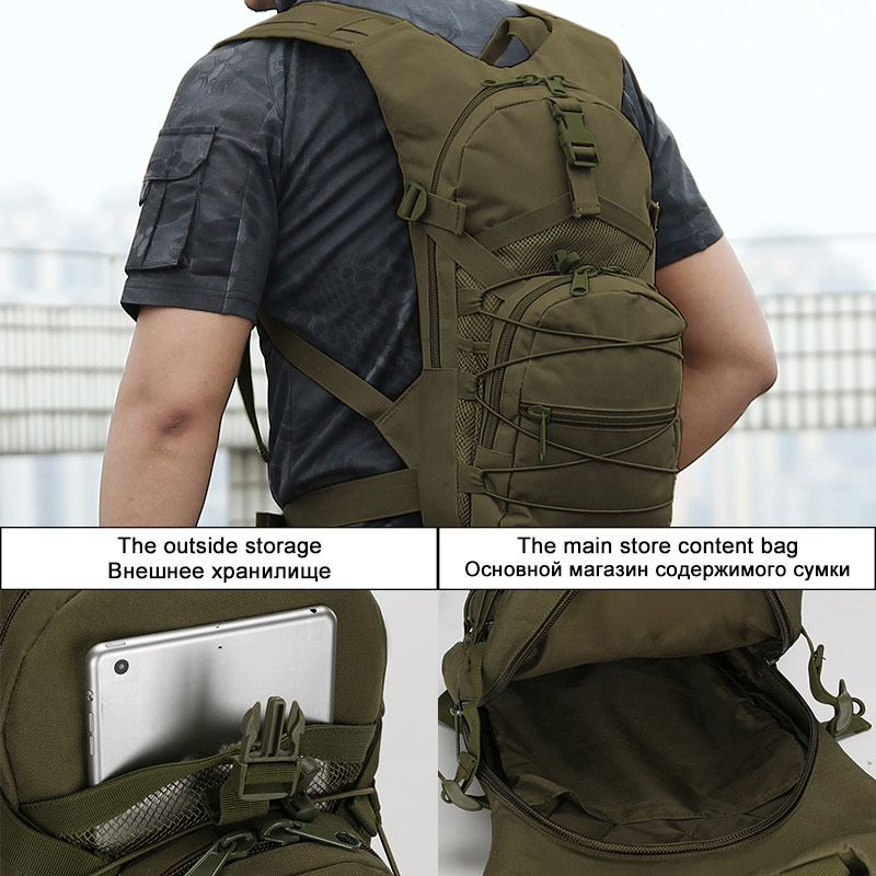 กระเป๋าเป้สะพายหลังยุทธวิธีมอล - Cycling Commute Backpack บทวิจารณ์และราคา