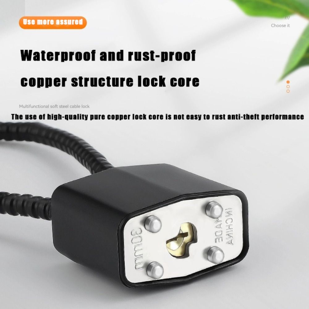 ล็อคสายเคเบิลอเนกประสงค์ที่ทนท - Cable Lock Flexible บทวิจารณ์และราคา