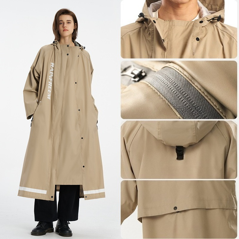 Oversize เดี่ยวยาวเสื้อกันฝนผู - Cycling Commute In Rain บทวิจารณ์และราคา
