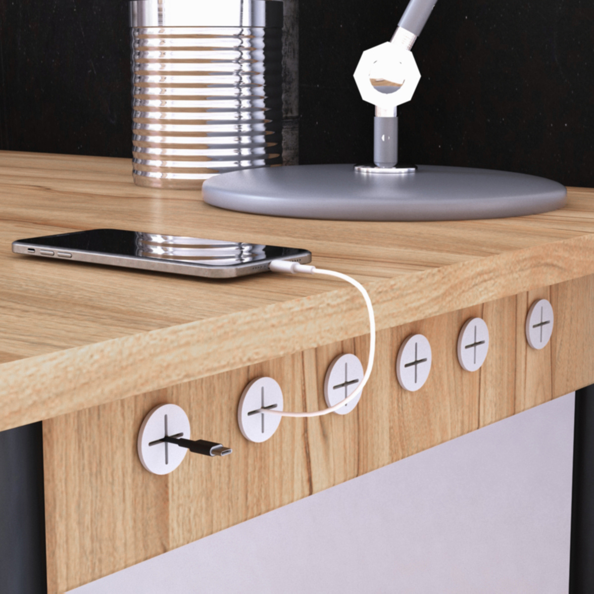14 ชิ้น ที่ร้อยสายไฟบนโต๊ะ, ฝา - Cable Lock Flexible บทวิจารณ์และราคา